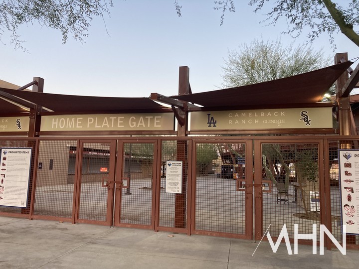 (미국 애리조나주 글렌데일에 위치한 LA 다저스 스프링캠프 야구장 입구)