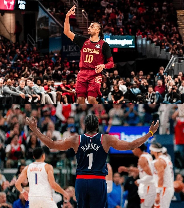 (위에서부터) 다리우스 갈랜드, 제임스 하든