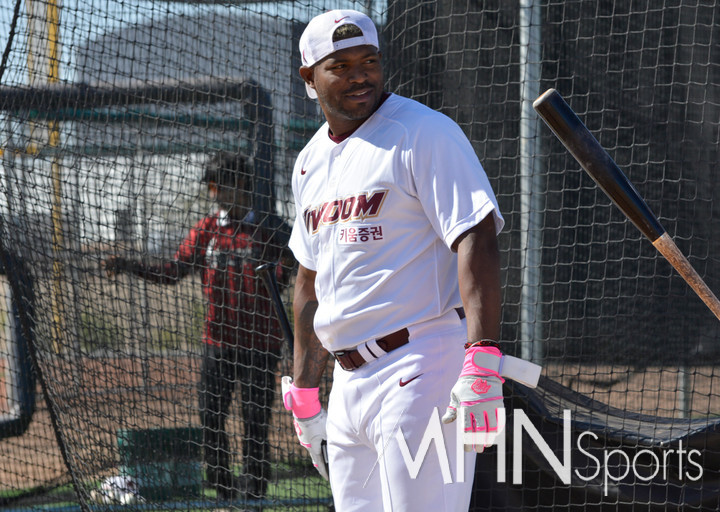 키움에서 활약하던 당시 야시엘 푸이그