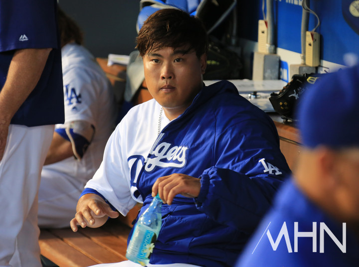 (다저스 시절 류현진)