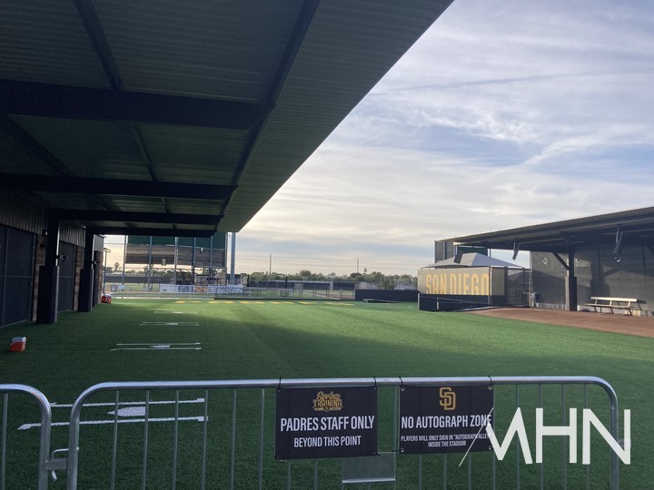 (미국 애리조나주 피오리아에 위치한 샌디에이고 스프링캠프 불펜 마운드. 하트도 조만간 이곳에서 개막전 26인 로스터 진입을 위해 구슬땀을 흘릴 예정이다)