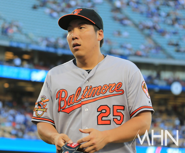 (메이저리그 볼티모어 시절의 김현수)