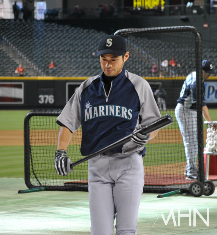 (시애틀 현역시절의 이치로)