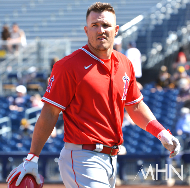 (에인절스 간판스타 마이클 트라웃은 이날 경기에 출전하지 않는다)