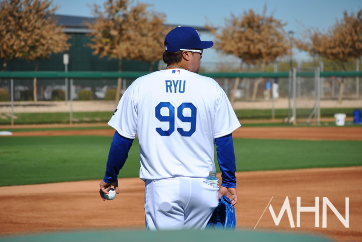 (전성기를 보냈던 LA 다저스 시절의 류현진)