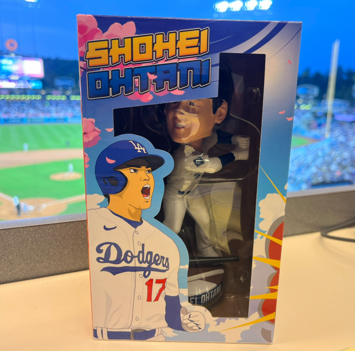 (다저스가 과거에 제작했던 오타니 쇼헤이 '버블헤드')