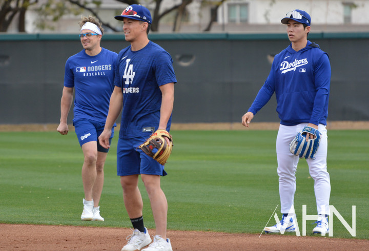 (왼쪽부터 '키케 에르난데스-토미 에드먼-김혜성)