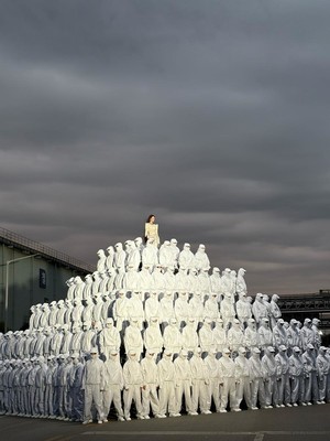 Karina Stands at the Apex in Goddess-Like Pose: 'Dirty Work' Behind-the-Scenes Revealed
