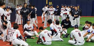 대표팀 훈련 장면