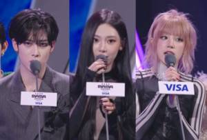 '中출신' 에스파 닝닝→제베원 리키, 아이들 우기...'마마'서 홍콩 화재 참사 애도