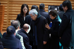 [포토] 故 안성기 영결식 참석한 임권택 감독