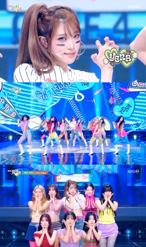 최예나, 야구 유니폼 입고 ‘캐치 캐치’… 야구공 던지는 깜짝 퍼포먼스까지 ('뮤뱅')